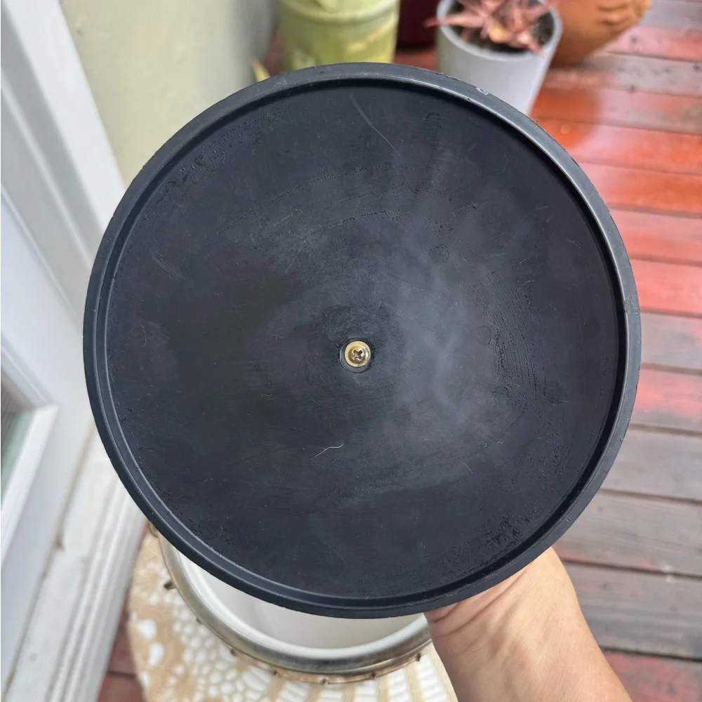 PLAS-TEX VINTAGE MID CENTURY MODERN ATOMIC BLACK ICE BUCKET BARWARE